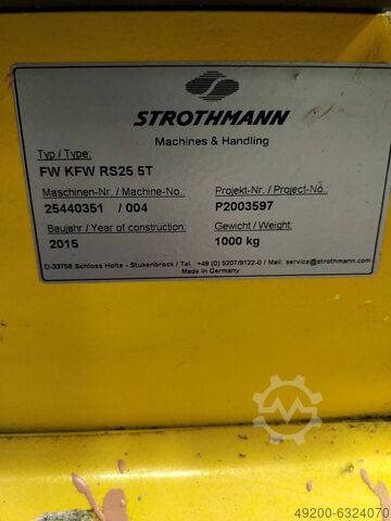 Workpiece carrier Strothmann FW KFW RS25 5T