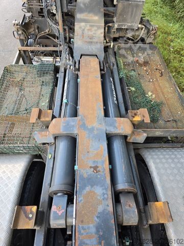 Abrollkipper RENAULT Kerax 420 dci/Kran Hiab 080B-2/ Multilift Haken