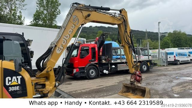 Chain excavator CATERPILLAR 308 E2CR  Kettenbagger / Schild Powertilt Bj2014
