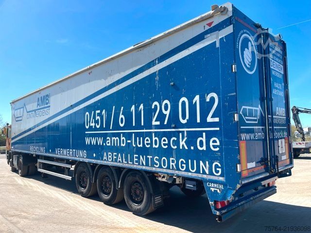 Walking floor semitrailer CARNEHL ca. 91m³ Schubbodenauflieger / Funk / 1. Hand!