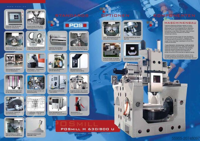 Vertikales Bearbeitungszentrum POS GmbH & Co. KG H 800 U