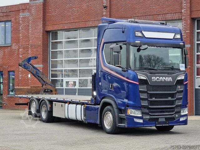 Sideloader system Scania S580 V8 NGS Highline 6x2*4 - Side loader Contai...