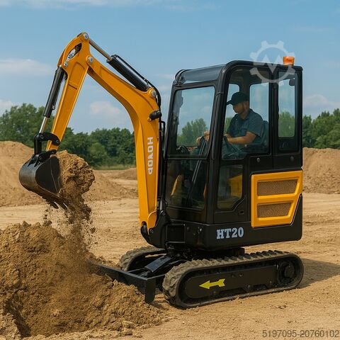 2.0 t mini excavator with air conditioning Tec-Point GmbH - Motor Kubota D902 Monatsende-Aktion: 10 % auf Set! Neu!