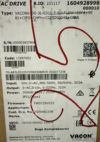 Frequenzumrichter 160kW Vacon 100
