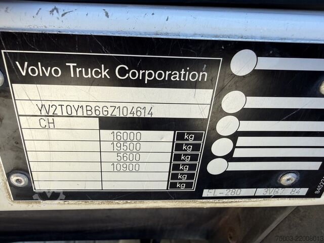 Truck chassis Volvo FL280.16 4X4 Fahrgestell/ Chassis