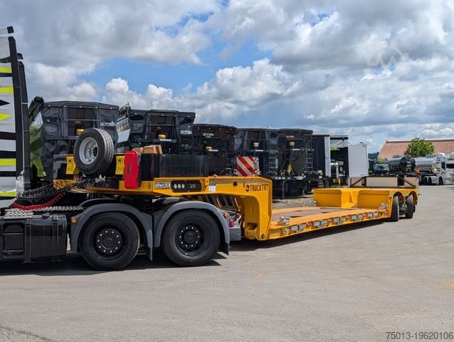 Low loader semitrailer Pendelachsen, Teleskopierbar, MIETEN?