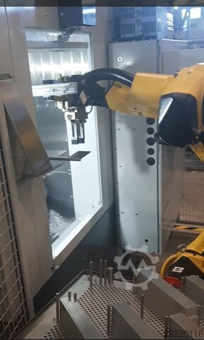 CNC machine tending FANUC robot cell Teximp d.o.o. URC-12