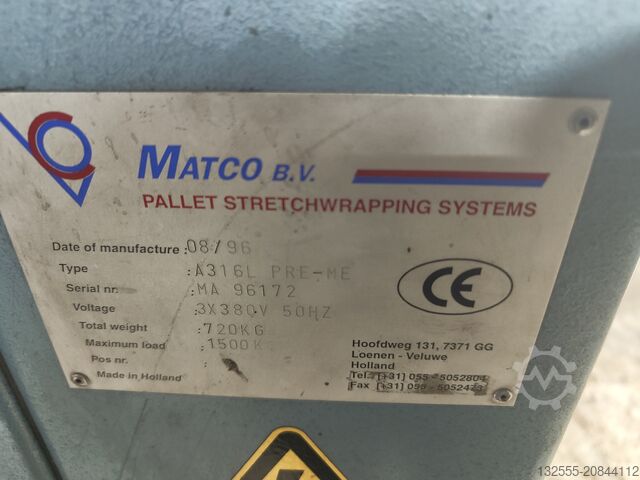 Drehteller-Palettenwickler Matco A316L-PREA-ME