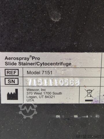 Wescor 7151 Aerospray Pro Slide Stainer Wescor 7151 Aerospray
