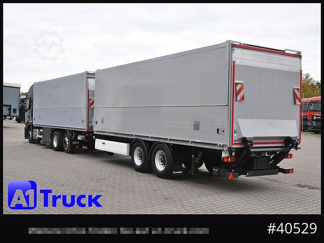 LKW mit Getränkeaufbau IVECO Stralis 460, Orten Schwenkwand Bär LBW, Lenkachse