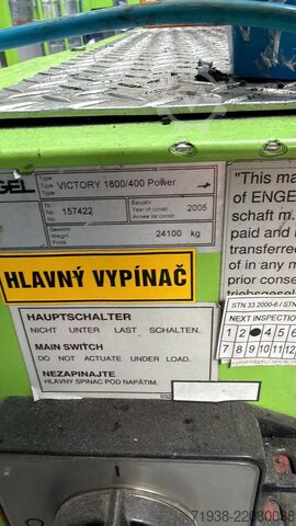 Injection molding machine ENGEL VC1800/400