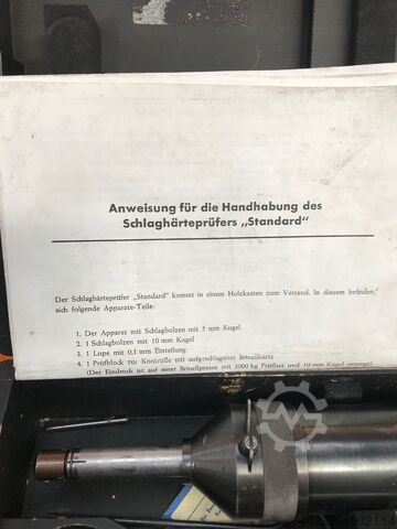 Impact hardness tester Bauart Professor Baumann Nr.523