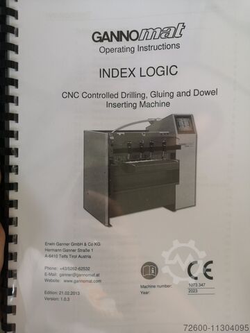 CNC-Bohr- und Dübeleintreibmaschine Gannomat Index logic