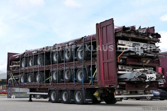 Open semitrailer with tarp KRONE SD Pritsche Plane XL MegaLiner Bordwände 5x