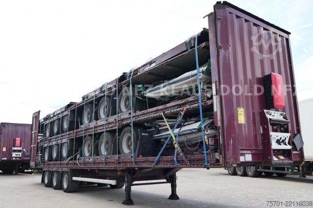 Open semitrailer with tarp KRONE SD Pritsche Plane XL MegaLiner Bordwände 5x