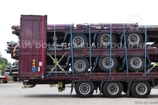 Open semitrailer with tarp KRONE SD Pritsche Plane XL MegaLiner Bordwände 5x