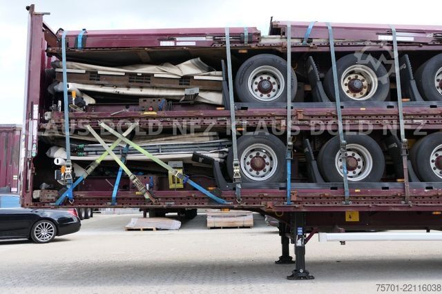 Open semitrailer with tarp KRONE SD Pritsche Plane XL MegaLiner Bordwände 5x
