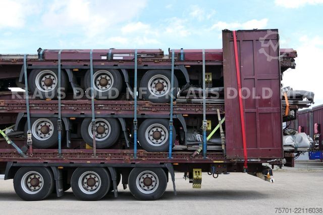 Open semitrailer with tarp KRONE SD Pritsche Plane XL MegaLiner Bordwände 5x