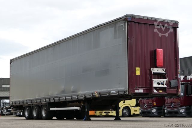 Open semitrailer with tarp KRONE SD Pritsche Plane XL MegaLiner Bordwände 5x