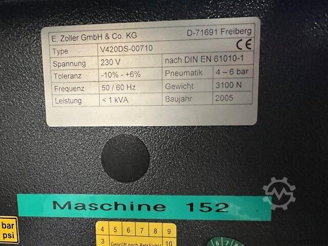 Messsystem Zoller smarTcheck/CNC