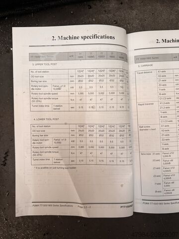 CNC lathe DOOSAN PUMA TT 1800 SY