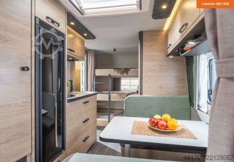 Caravan Weinsberg CaraOne 480 QDK *Let's GO Paket*3er Etagenbett