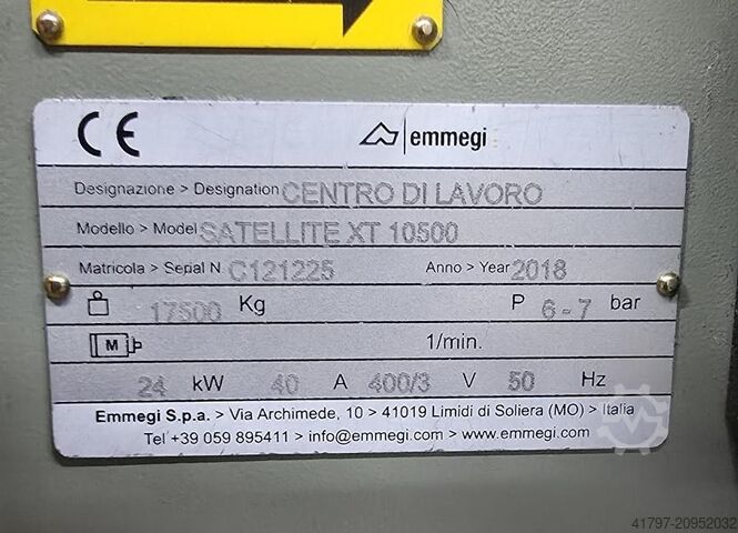 2018 Emmegi Satellite XT 10500 Emmegi Satellite XT 10500