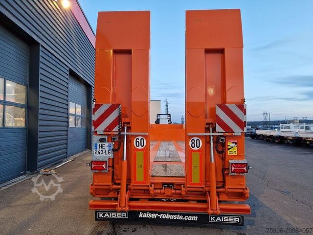 Long material semitrailer Kaiser PORTE ENGINS 4 ESSIEUX