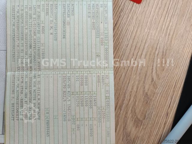 Standard tractor unit MERCEDES-BENZ Actros 1848 / German / Classic Space