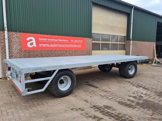 Flatbed  Balenwagen verzinkt