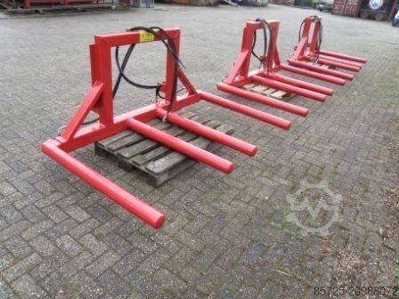 Round bale clamp  Dubbele Balendrager