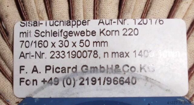 Cloth lappers SISAL 70/160x30x50 mm