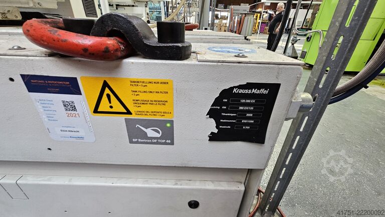 Injection moulding machine KraussMaffei KM 120-380 EX