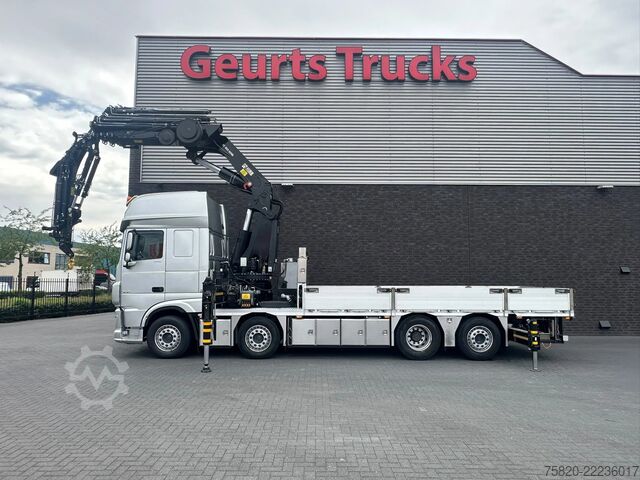 Crane truck DAF XF 530 8X2+HIAB 1055E-8+JIB 150X-6 KRAAN/KRAN/C...