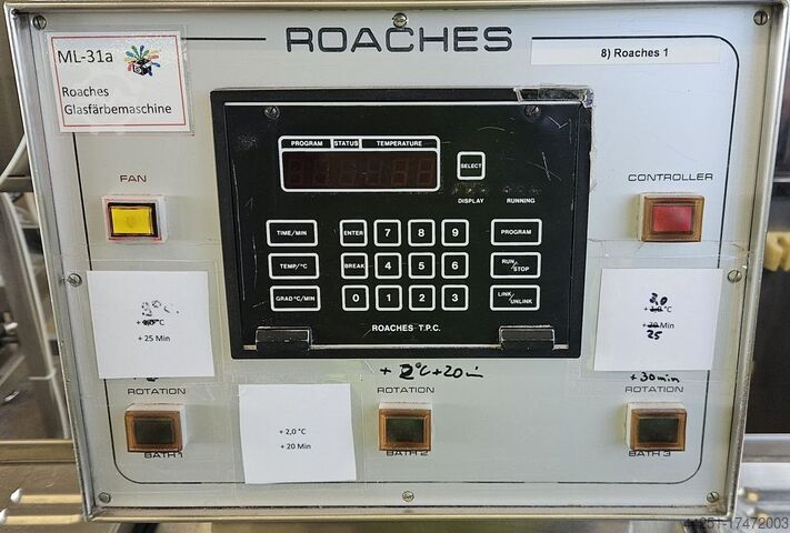 Laboratory glass tinting machine Roaches Färbemaschine