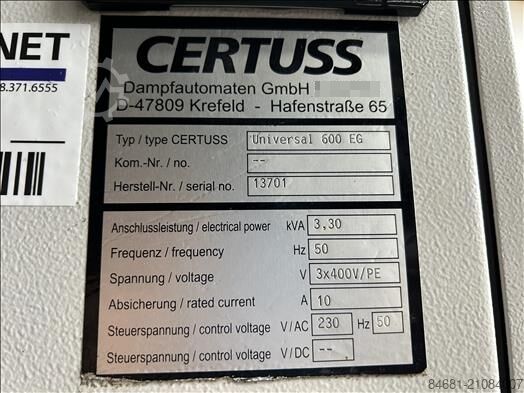 Dampferzeuger Schnelldampferzeuger Certuss TC 600