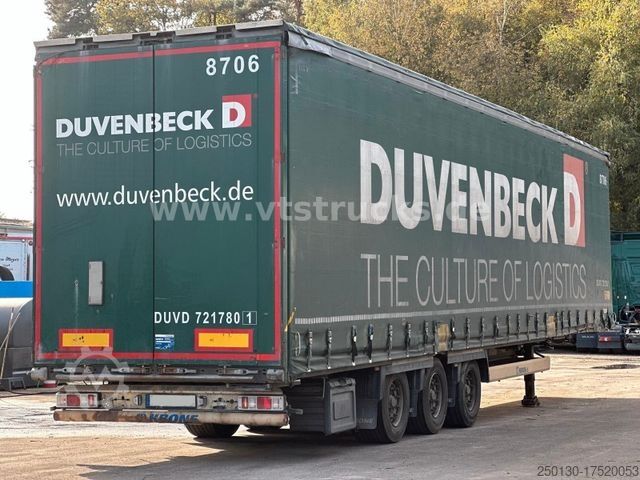 Open semitrailer with tarp KRONE SD Pritsche + Plane Edscha-Verdeck