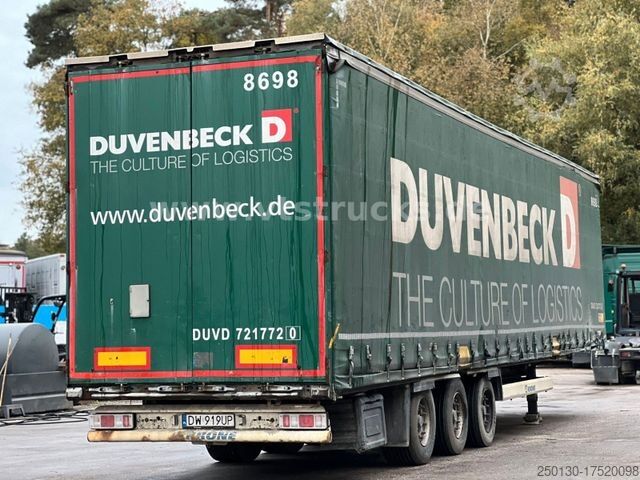 Open semitrailer with tarp KRONE SD Pritsche + Plane Edscha-Verdeck
