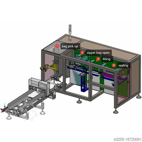 Horizontale Verpackungsmaschine AMTEC HPFS MINI 15-L VACU