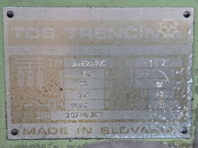 Center lathe TOS Trenčín SN71C