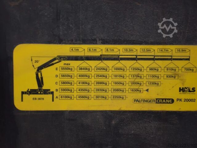 Hook arm system Volvo FH 400 +Palfinger PK 20002 - 3x hydr. - Remote ...