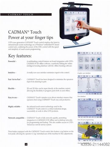 Abkantpresse LVD - PPEB-H 1600T LVD PPEB-H 1600/120