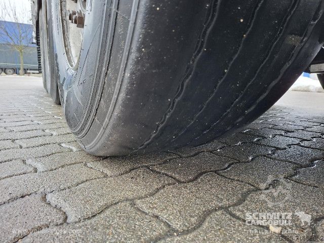 Auflieger mit Pritsche & Plane Krone Curtainsider Dropside