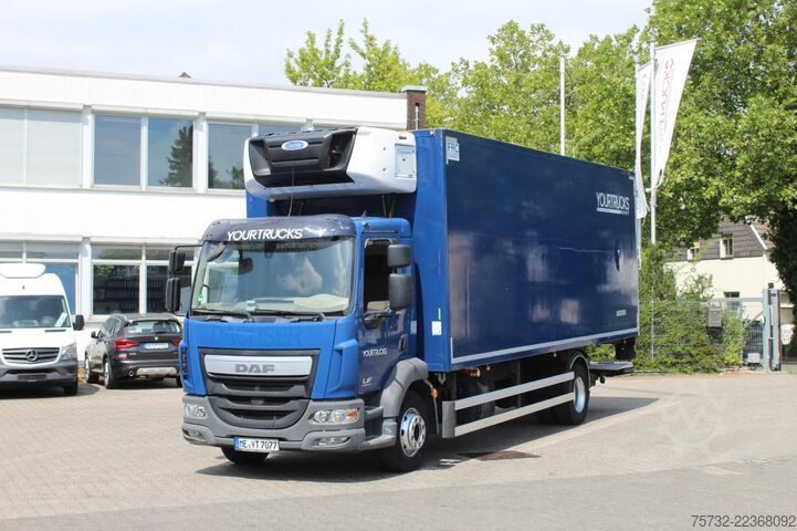 Refrigerated truck Daf LF 260 E6  Carrier Supra Strom Tür LBW Klima