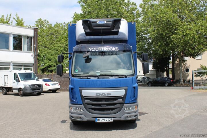 Refrigerated truck Daf LF 260 E6  Carrier Supra Strom Tür LBW Klima