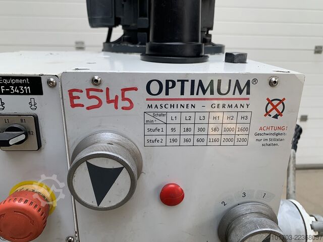 Drilling / Milling machine Optimum OPTI F 40 E