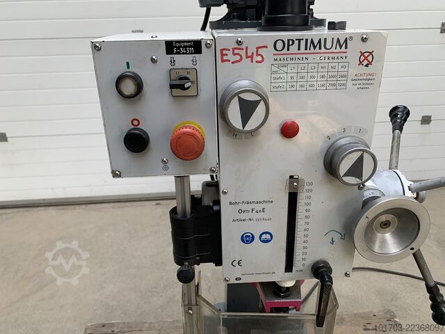 Drilling / Milling machine Optimum OPTI F 40 E