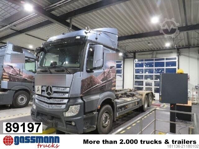 Roll-off tipper truck Mercedes-Benz Actros 2548 L 6x2, Liftachse, Retarder, Navi,