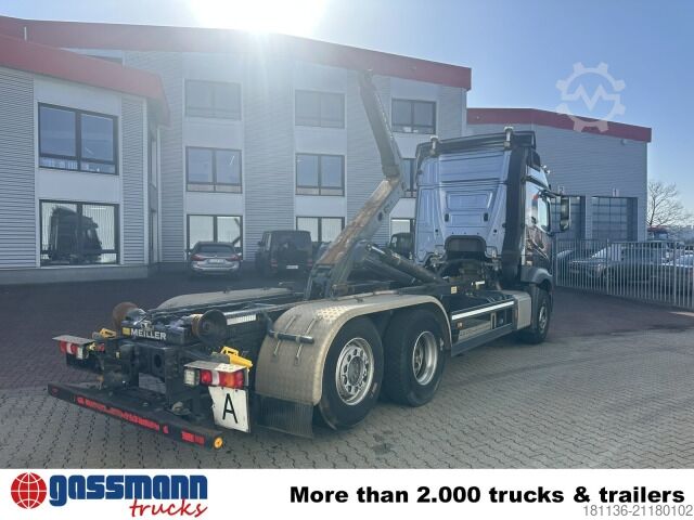 Roll-off tipper truck Mercedes-Benz Actros 2548 L 6x2, Liftachse, Retarder, Navi,