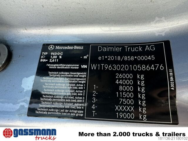 Abrollkipper Mercedes-Benz Actros 2548 L 6x2, Liftachse, Retarder, Navi,